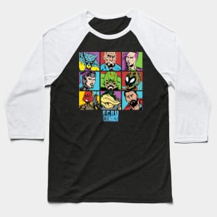 ECRUCOMICS FACES Baseball T-Shirt